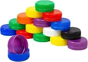 POPETPOP 200pcs Bottle Cap Lid Decor Embellishments Stoppers for Milk Bottles Tops Decked Kids Crafts Child Stickers Plastic Flat