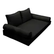 |SLIPCOVER ONLY|S1 Daybed Mattress Bolster Backrest Covers Piped Trim Crib AD109
