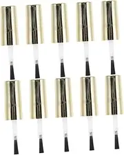 Ipetboom Nail Polish Bottle Cap Brush 10pcs Replacement Caps for Gel Polish Base Coat Top Coat Nail Salon