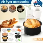 8"Air Fryer Accessories Rack Cake pan Pizza Oven Barbecue Frying Pan Tray 118pcs