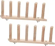 WOONEKY 2pcs Cat Wall Shelf with Ladder Design Wooden Cat Climbing Steps for Secure and Joyful Play