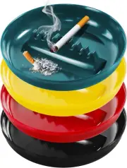 4pcs Ash Tray Cigarettes Melamine 7 Inches Outdoor Patio Plastic 7 Holders Home
