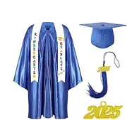 [Arrovarp] Kindergarten Graduation Gown Bulk | 2025 Little Kids Graduation Cap And Gown - Ceremony Attendance Bachelor's Suit For Performance Clothes