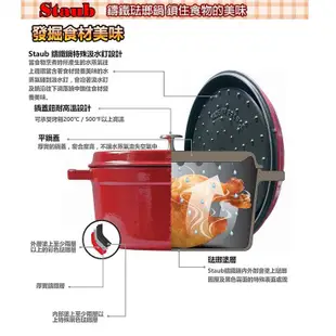 法國Staub 10cm 0.25L 鑄鐵鍋 圓形 可愛小物 點心容器 一人份 La Cocotte 多色可選