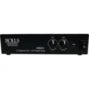 Rolls Corporation HR251 50w Per Ch Amp Rca Xlr