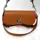 Coach Wavy Dinky Bag Coachtopia Brown Leather Rainbow Crossbody CK540 NMT