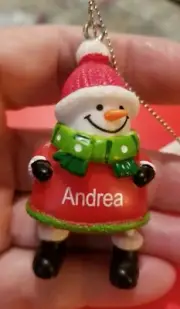 Andrea Snowman Christmas Ornaments