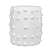 Otto Concrete Stool - White
