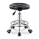 Salon Stool Hairdressing Chair PU Barber Equipment Beauty Swivel Hydraulic Lift