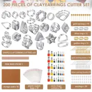 200pcs Polymer Clay Cutters Kit Stainless Steel Clay Cutter Set DC