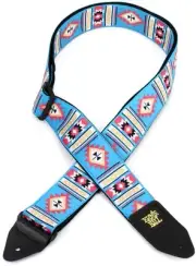 Ernie Ball Jacquard Guitar Strap - Sedona Blue (2-pack) Bundle