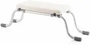 Bathtub Stool,Adjustable Stool,Bath Shower Chair,Shower Chair,Bath Bench,Thickened Aluminum Alloy Tool,for Shower, Adjustable Height Shower Bathtub Bench Without Back,White