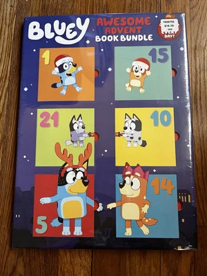 NEW Bluey Awesome Advent Calendar Book Bundle 2024 Sealed Mini Activity Books