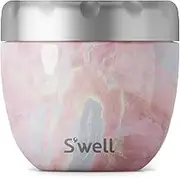 S'well Geode Rose Eats Stainless Steel Insulated 2-in-1 Food Bowl, Pink, 636 ml Capacity