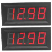 2X 0.56Inch Digital LED Display 4 Bits 0-100V Voltmeter Panel Volt Voltage2248
