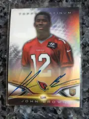 2014 John Brown Topps Platinum Rookie Refractor auto. Buffalo WR