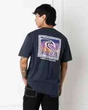 [Rip Curl] Rip Curl Men's Raw Energy Trad T-Shirt in Dark Navy Size XL XL Dark Navy