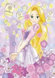 108 Piece Jigsaw Tangled Rapunzel (Rapunzel) -royal lavender- From Japan