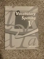 A Beka Vocabulary spelling￼ V Teacher Quiz Key Workbook