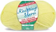 TooToo Super Value Knitting Yarn Wool Acrylic 8 Ply 100g (Lemon)