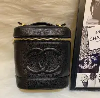 在飛比找Yahoo!奇摩拍賣優惠-Chanel Vintage老香荔枝牛皮化妝包