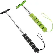 GANAZONO 2Pcs Telescopic Car Mirror Squeegees Multi Purpose Rear View Mirror Cleaner Tool for Windshield Essential Car Cleaning Accessories