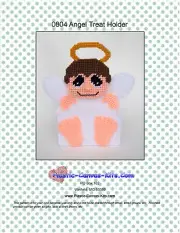 Angel Treat Holder-Christmas-Plastic Canvas Pattern or Kit