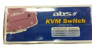 ABS NW-605-PS/2 4-port PS/2 KVM Switch w/ Cable Kit - New in Box