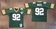 Reggie White #92 Green Bay Packers Stitched Home Green 75th Anniversary Jersey