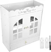 Cabilock Space-Saving Decorative Wall Cabinet Bathroom Storage Rack for Toiletries Towels