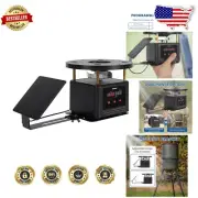 Durable Digital Deer Feeder Timer Kit with Adjustable Solar Panel Bracket