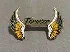 BigHeadDash Forever Oakland A’s Wings Batter Man Gold Hat pin Green Yellow White