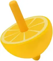 HEALSOPTHY Colorful Fruit Shape Spinning Top Mini Gyroscope for Develops Hand Eye Coordination and Creativity Lemon Design
