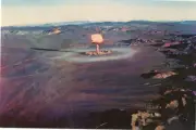 Browns Desert Nevada Proving Grounds Nov/5/1951 #k-KE Atomic Explosion 81' card