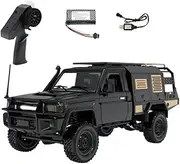 IsMwav 2.4G Full Scale Pickup Short Truck 4WD Climbing Car RC car Remote Control Toy for MN Model MN82S 1:12 Black