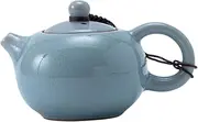 PAMINGONO Ceramic Teapot Kungfu Style Retro Design for Home and Office Use for Oolong Tea for Tea Lovers Convenient for Picnics and Housewarming