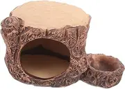 ibasenice Ceramic Small Pet Nest Dwarf Hamster Hideout Hamster Hut Cooling Hamster Habitat Hamster House Cage Mice Cool Bed Multi Chamber Hamster Hideout Indoors Little Ceramics