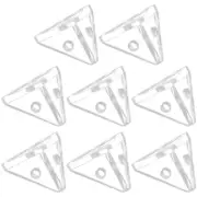 8 Pcs Organizer Corner Protector Triangle Acrylic Display Case Connector