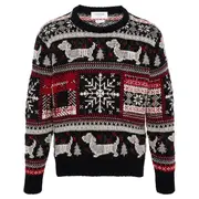 [Thom Browne] Holiday Hector Fairisle Jersey Top Men