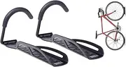 Bike Rack Garage Wall Mount Bike Hanger Storage System Vertical Bike Hook for Indoor Shed - Easily Hang/Detach - Heavy Duty Holds up to 65 lb with Screws Black