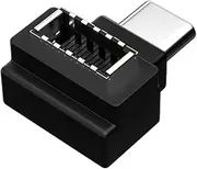 Peakloong USB 3.1 Front Panel Header Cable Adapter, Type-C Male to Type-E Female Connector for PC Builds