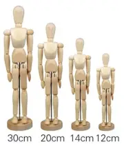 Wooden Manikin Human Figure Artist Draw Painting Model Mannequin Jointed Doll