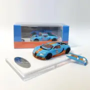 Mortal 1:64 Model Car Bugatti Veyron Sport Vehicle Removable Rear Cover - Gulf