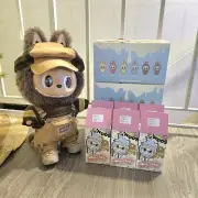 AUTHENTIC POP MART LABUBU The Monsters - Exciting Macaron - Plush Doll Keychain