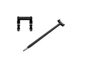 Roll Design Black Extended Steering Stem 1 1/8 Clamp Kit Honda TRX250R TRX 250R