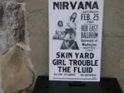 NIRVANA Seattle 1989 Concert Poster 14" X 22" on Heavy Card Stock New