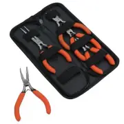 Mini Pliers Cutter 5pc Storage Case Craft Model Electric Cutting Long Nose TE252