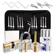 Lock Pick Tools Unlocking Set Key Extractor Transparent Practice Padlocks