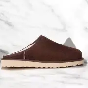 [1153104-BCDR] MENS UGG CLASSIC SLIP-ON SHAGGY SUEDE SLIPPER 'BURNT CEDAR'