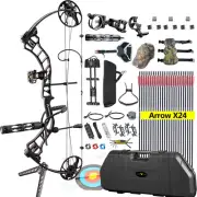 2020 Topoint Trigon COMPOUND BOW & ARROW HUNTING TARGET ARCHERY 20-70LBS 320FPS